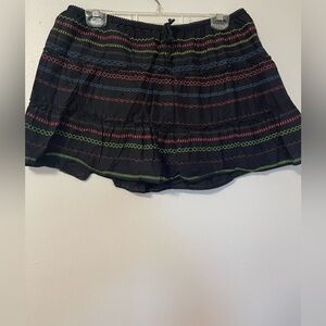 Black patterned skirt